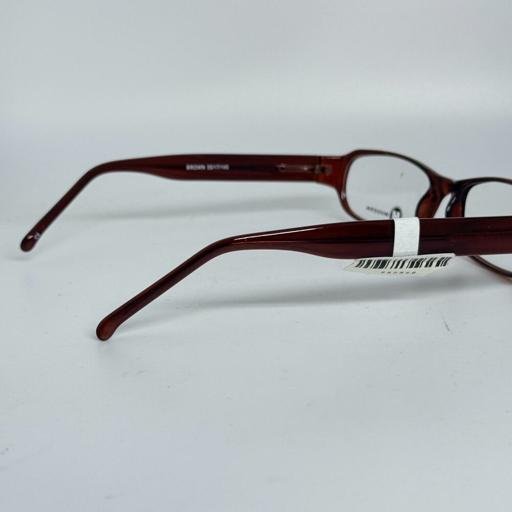 Modern Optical Brown Eyeglasses‎ Glasses Plastic Frame 55-17-145mm H17430 - Picture 4 of 7